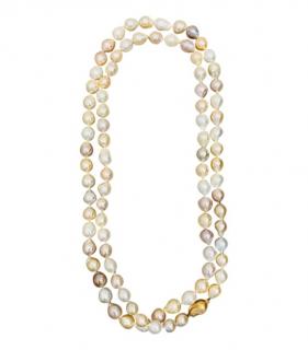 Yoko London 18ct Gold & Diamond Pearl Necklace 