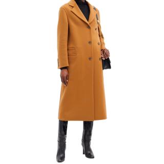 Salvatore Ferragamo cashmere blend buttoned midi coat