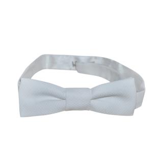 Saint Laurent white bow tie
