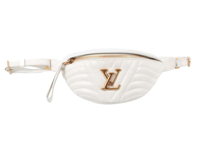 Louis Vuitton White Leather New Wave Belt Bag