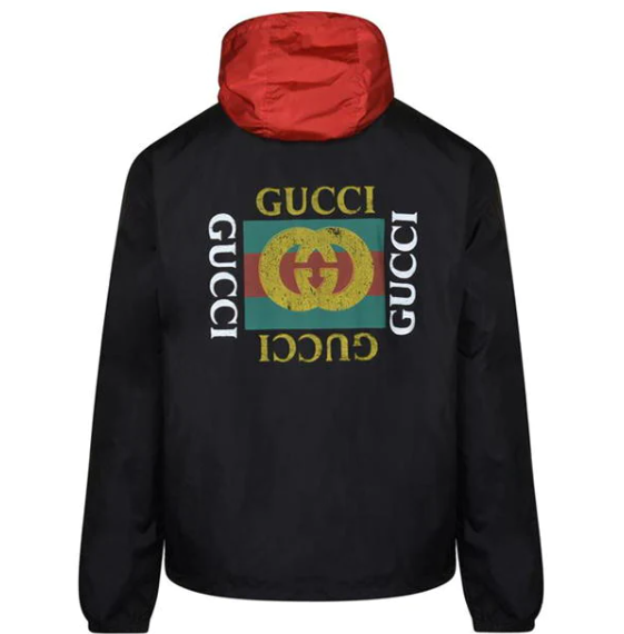 Gucci Fake Logo Print Jacket