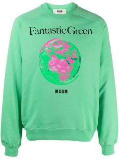 MSGM Fantastic Green Sweatshirt