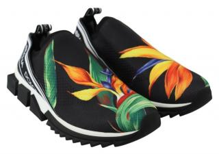 Dolce & Gabbana Tropical Print Mens Sneakers