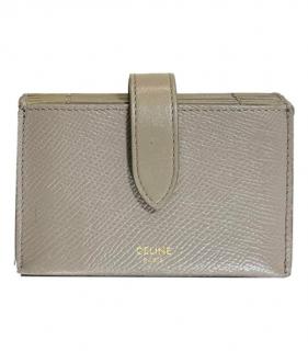 Celine Taupe Leather Wallet 