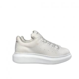 Alexander McQueen White Knit Chunky Sneakers