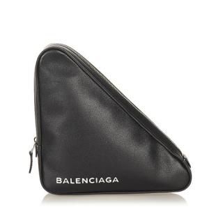 Balenciaga M Triangle Leather Pochette