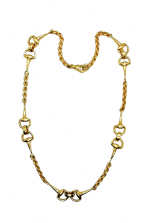 Roberto Coin 18ct gold horsebit chain necklace 
