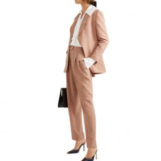 Emilia Wickstead Dusty Pink Crepe Trouser Suit