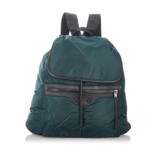 Balenciaga Dark Green Nylon Traveler S City Backpack