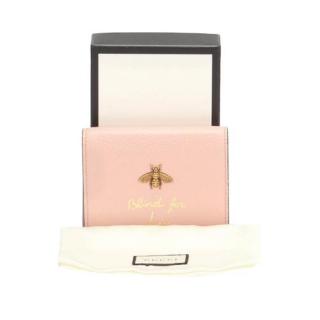 Gucci Pale Pink Blind for Love Leather Small Wallet