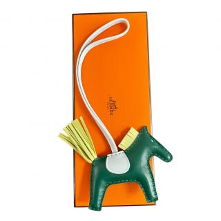 Hermes Sold Out Tricolour Leather Rodeo PM Bag Charm