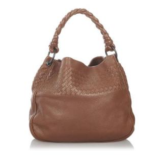 Bottega Veneta Brown Intrecciato Leather Tote Bag