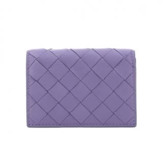 Bottega Veneta Lilac Intrecciato leather wallet