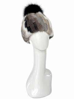FurbySD Tonal Mink & Fox Fur Hat