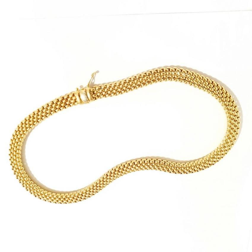 FOPE Vintage 18kt Gold Mesh Chain Necklace