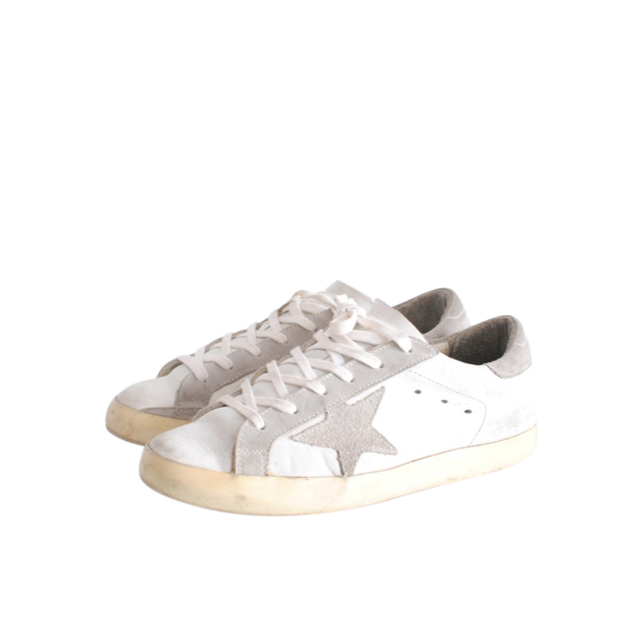 Golden Goose White Leather Archive Sneakers