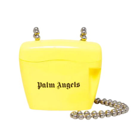 Palm Angels Yellow Padlock Plastic Cross-body Bag
