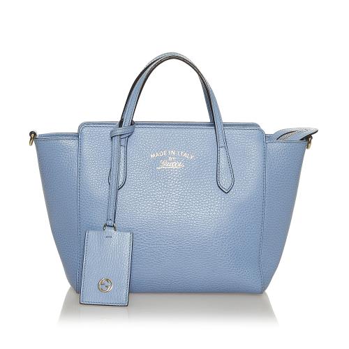 Gucci Light Blue Swing Leather Bag
