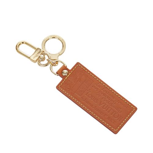 Louis Vuitton Tan Leather Key Ring