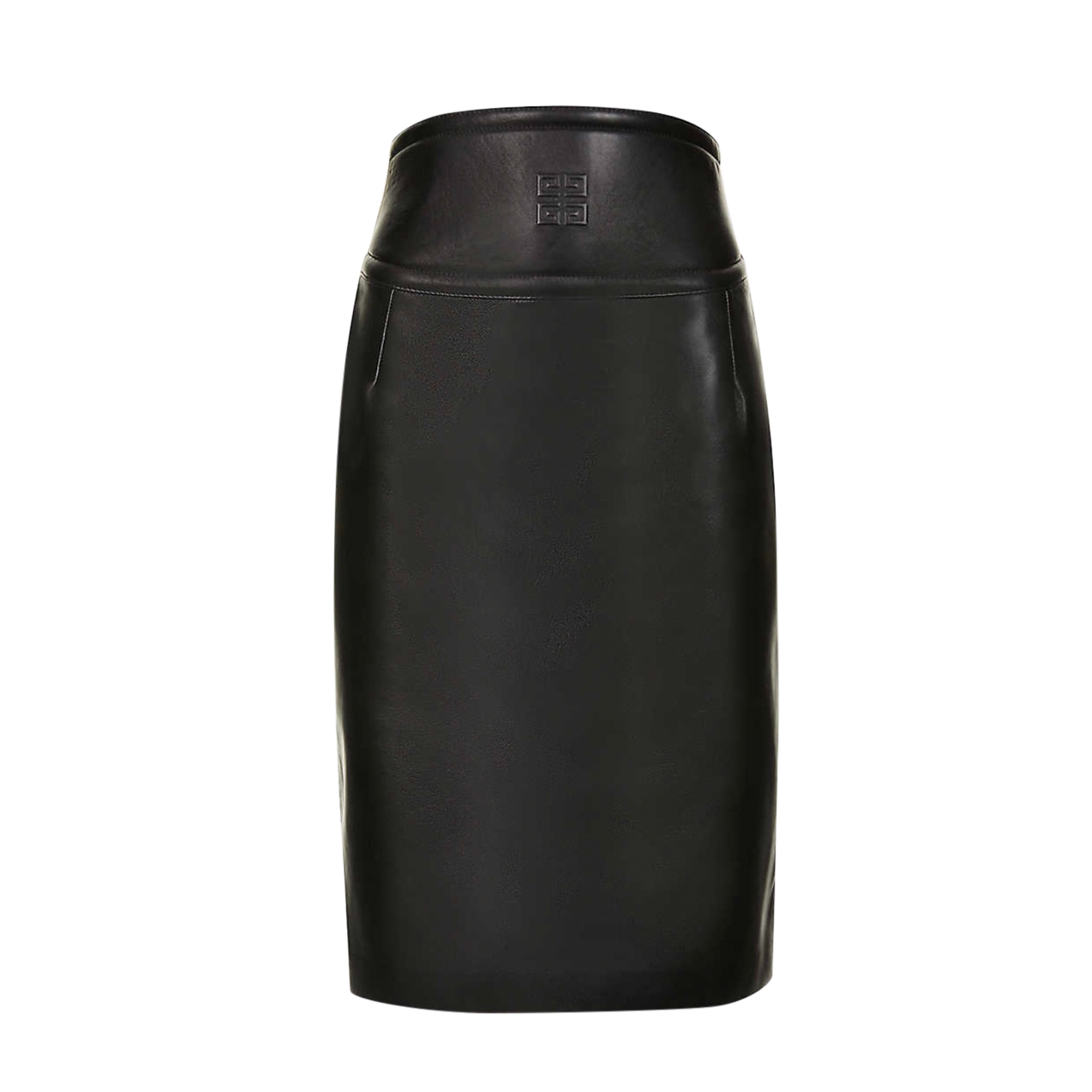 Givenchy Black Leather Pencil Skirt