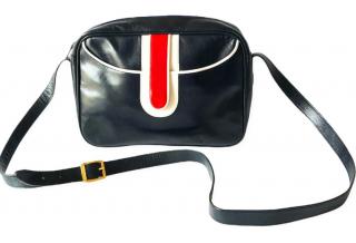 Dior Blue, White & Red Vintage Leather Camera Bag