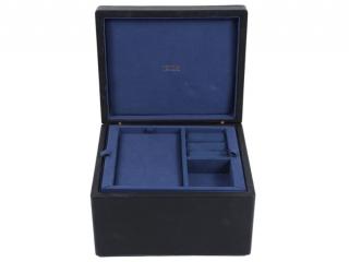 Christian Dior Navy Leather Jewellery Box