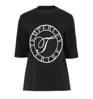 Temperley Tribe Black & White Print Cotton T-Shirt