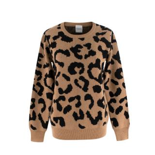 Madeleine Thompson Leopard Intarsia Wool & Cashmere Jumper