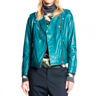 Zadig & Voltyaire Blue Loon Leather Jacket