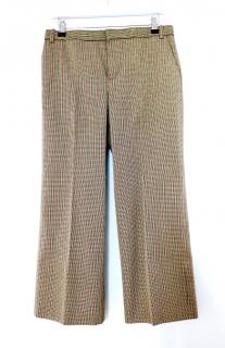 Balenciaga Micro Houndstooth Cropped Trousers