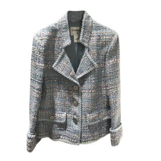 Chanel Sky Blue Paris/Versailles Lesage Tweed Jacket
