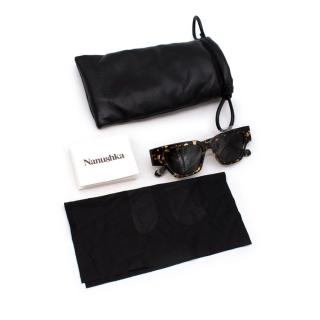 Nanushka Sazzo Tortoiseshell D-Frame Sunglasses