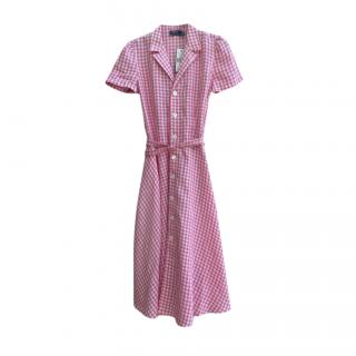 Polo Ralph Lauren Pink Gingham Shirt Dress
