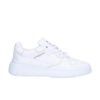 Givenchy White Leather Mid-Top Sneakers