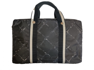 Chanel Black Canvas Travel Line Bag