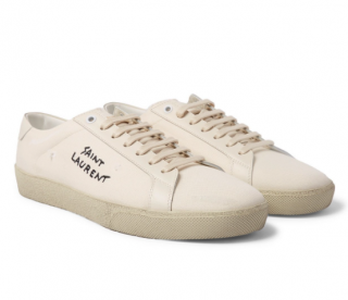 Saint Laurent Court Classic SL/01 Embroidered Sneakers