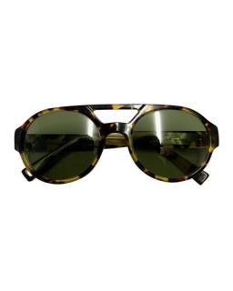 Saint Laurent Tortoiseshell Aviator Sunglasses
