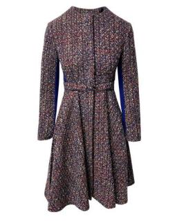 Christian Dior Multicolour Tweed Coat Dress