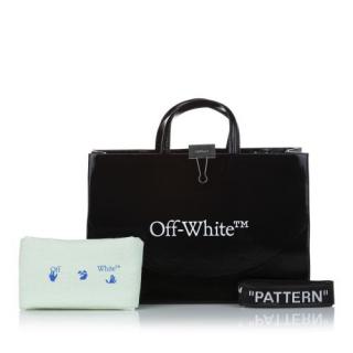 Off White Logo Clip Tote Bag