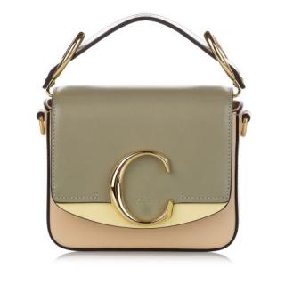 Chloe Tricolour Leather Mini C Bag