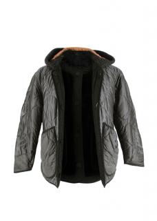 Marfa Stance Black & Grey Hybrid Quilted Coat