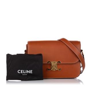 Celine Triomphe Leather Crossbody Bag