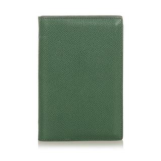 Hermes Green Leather Agenda PM Notebook Cover