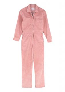 Rivet Utility BigWig Pink Corduroy Cotton-Blend Jumpsuit