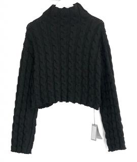 Balenciaga cropped funnel neck sweater 