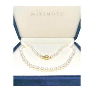 Mikimoto Knotted Pearl Neckalce