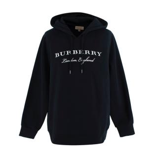Burberry London England Embroidered Black Hoodie 