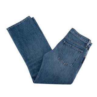 Khaite Mid-Wash Kerrie Straight Leg Denim Jeans