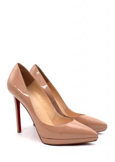 Christian Louboutin Nude Patet Pigalle Plato Heeled Pumps