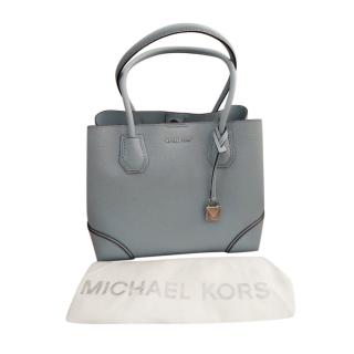 Michael Kors Ice Blue Leather Tote Bag